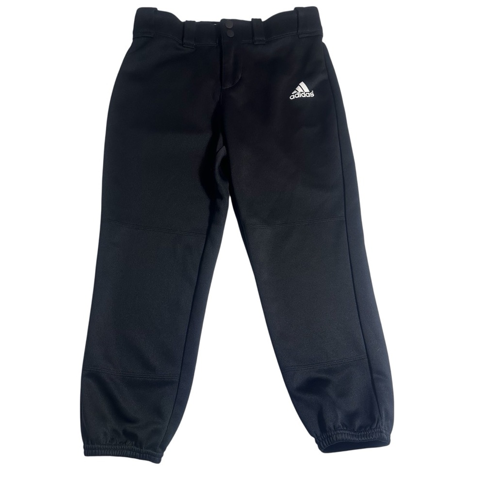 Adidas black baseball pants boys small
